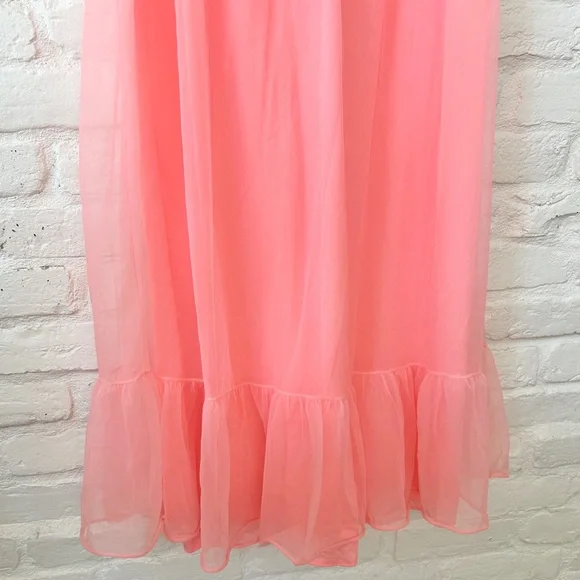 Pink Ruffle Maxi Dress - Picture 5 of 5